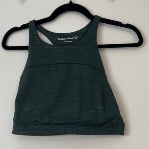 Outdoor Voices Green Sports Bra
